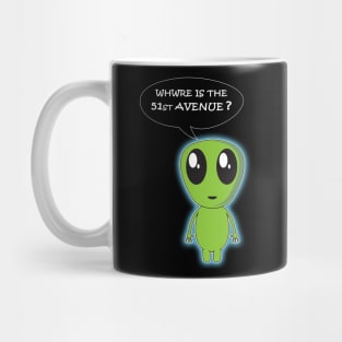 area 51 cute alien Mug